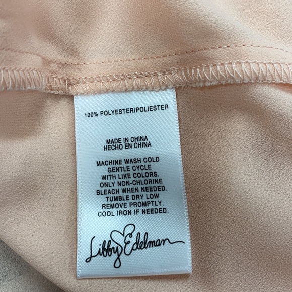 Libby Edelman Short Sleeve Ruffle Blouse Size Med - Picture 9 of 10